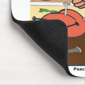 Peach Cobbler Funny LTCartoons Mousepad (Ecke)