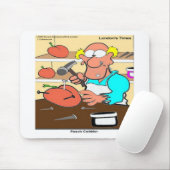 Peach Cobbler Funny LTCartoons Mousepad (Mit Mouse)