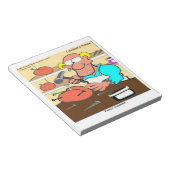 Peach Cobbler Funny LTCartoons Notizblock (angewinkelt)