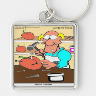 Peach Cobbler Funny LTCartoons Schlüsselanhänger
