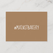 Peach Cobbler Southern Bäckerei Koch Visitenkarte (Rückseite)