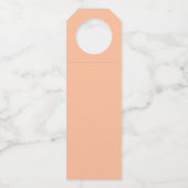 Peach color of 2024 with custom Monogram name Flaschenanhänger (Rückseite)