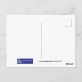 PEACH  COLORED FLOWERS #2 POSTKARTE (Rückseite)