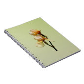 Peach Colored Irises Notizblock (Rechte Seite)