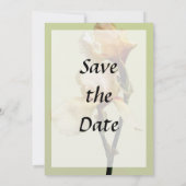 Peach Colored Irises Save the Date (Rückseite)