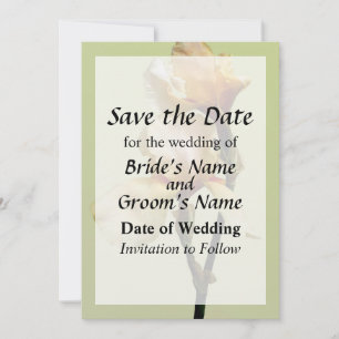 Peach Colored Irises Save the Date