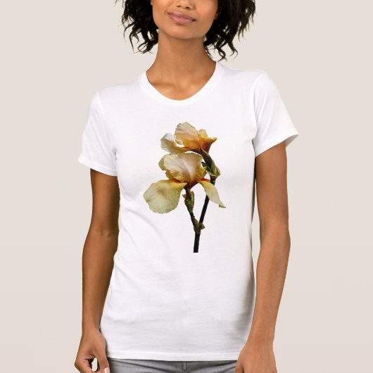 Peach Colored Irises T-Shirt (Vorderseite)
