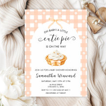 Peach Coquette Cutie Pie Baby Shower