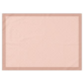 Peach Coral Gray Kariert Tablecloth für gemütliche Tischdecke (Vorderseite (Horizontal))