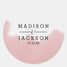 Peach Coral Watercolor Pinselstriche Hochzeiten