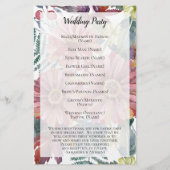 Peach Coral Zinnia Blume Hochzeit (Rückseite)