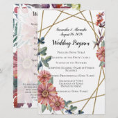 Peach Coral Zinnia Blume Hochzeit (Vorne/Hinten)