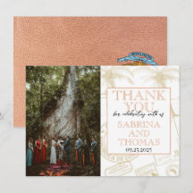 Peach Costa Rica Wedding Foto Vielen Dank