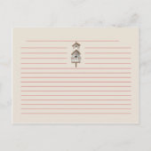 Peach Country Kitchen Weinkarte Postkarte (Rückseite)