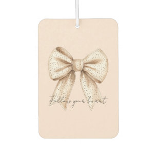 Peach Cream Bow Autolufterfrischer