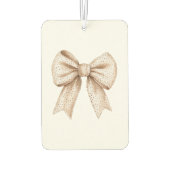 Peach Cream Bow Autolufterfrischer (Rückseite)