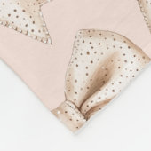 Peach Cream Bow Birthday Fleecedecke (Ecke)