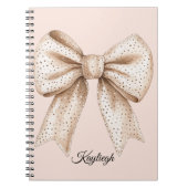 Peach Cream Bow Notizblock (Vorderseite)