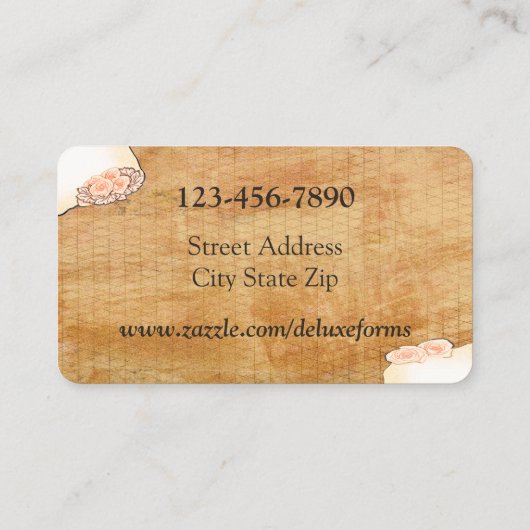 Peach Cream Heath Visitenkarte (Rückseite)