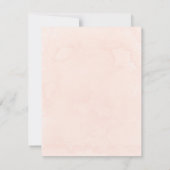 Peach Cream Hydrangeas Brunch & Bubbly Einladung (Rückseite)