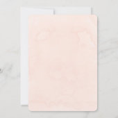 Peach Cream Hydrangeas Tulip Brautparty Einladung (Rückseite)