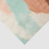 Peach Cream Mint Cowgirl Cowhide Seidenpapier (Detail)