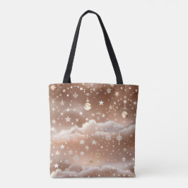 Peach Cream Moon Soft Warm Aesthetic Tasche