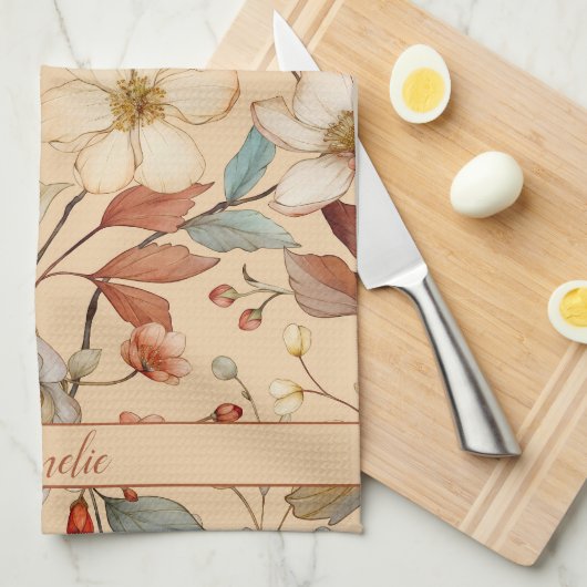 Peach Creme Cotattcore Geschirrtuch (Viertel Falte)