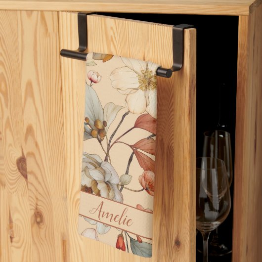 Peach Creme Cotattcore Geschirrtuch (Drittel gefaltet)