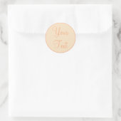 Peach & Creme-Umschlag Aufkleber mit benutzerdefin (Tasche)
