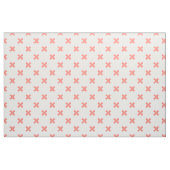 Peach cross stitches auf weiß stoff (Fat Quarter (45,7 x 55,9 cm))