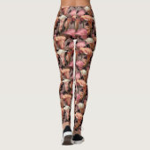 Peach Crossfit Calla lilies Inspired Valentines  Leggings (Rückseite)