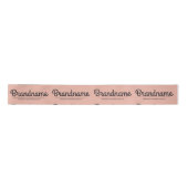 Peach Custom Business Logo Satinband (Vorderseite)