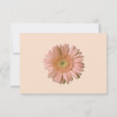 Peach Custom Wedding RSVP Card (Rückseite)