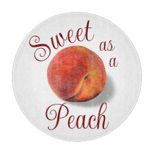 Peach Cutting Board Schneidebrett
