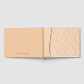 Peach Damask Wedding or Shower Gästebuch (Voll)