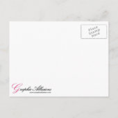 Peach Damask Wedding Save the Date Ankündigungspostkarte (Rückseite)