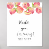 Peach \ Danke, dass Sie kommen Poster (Vorne)