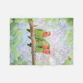 Peach Delight Fleece Blanket (Vorderseite (Horizontal))