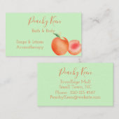 Peach Design Standard, 3,5 Zoll x 2,0" Visitenkart Visitenkarte (Vorne/Hinten)