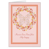 Peach Designer Card für Angesagte Operation (Vorne)