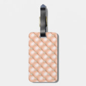 PEACH DIAMOND GLITZER CUSTOM LUGGAGE TAG GEPÄCKANHÄNGER (Rückseite vertikal)