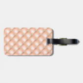 PEACH DIAMOND GLITZER CUSTOM LUGGAGE TAG GEPÄCKANHÄNGER (Rückseite horizontal)