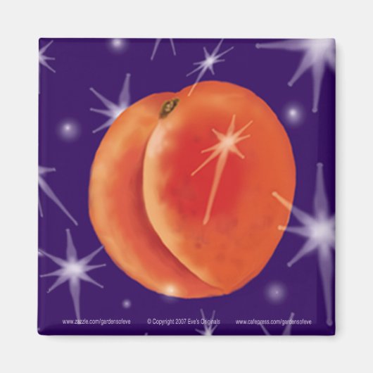 PEACH DREAMS Sq Magnet (Vorne)