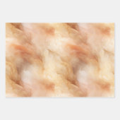 Peach Dusty Cream Waves Geburtstag Geschenkpapier Set (Vorderseite 3)