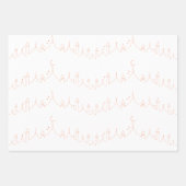 Peach Eid Mubarak Masjid Muster Design Geschenkpapier Set (Vorderseite 2)