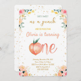 Peach Einladungen