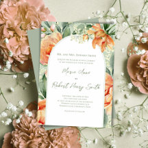 Peach Elegant Blumenbogen Custom Wedding