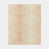 Peach elegant floral butterfly pattern fleecedecke (Vorderseite)