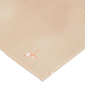 Peach elegant floral butterfly pattern table runne kurzer tischläufer (Ecke)